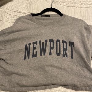 John Galt Newport cropped long sleeve